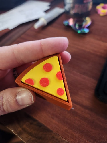 Pizza Slice Clicker Fidget Toy – STL & 3MF Files (Single & Multi - Color) - 3D Model - Charm and Char